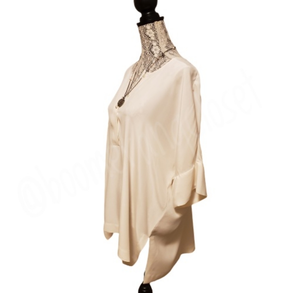 Go Silk by Neiman Marcus Dolman-Sleeve Silk Blouse - Picture 2 of 6